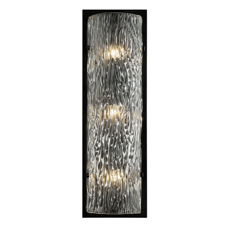 Varaluz 376W03BL Three Light Wall Sconce, Black