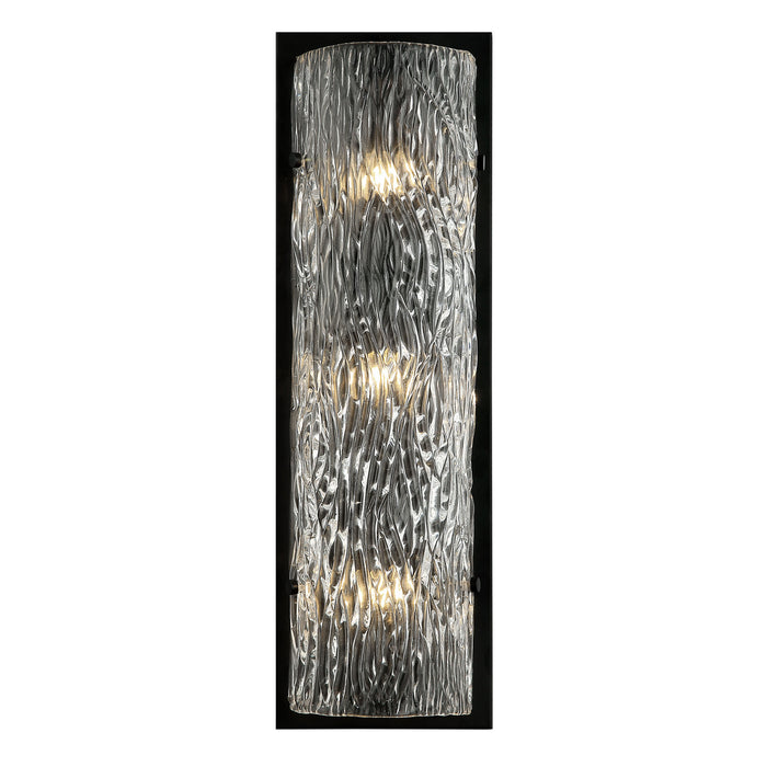 Varaluz 376W03BL Three Light Wall Sconce, Black