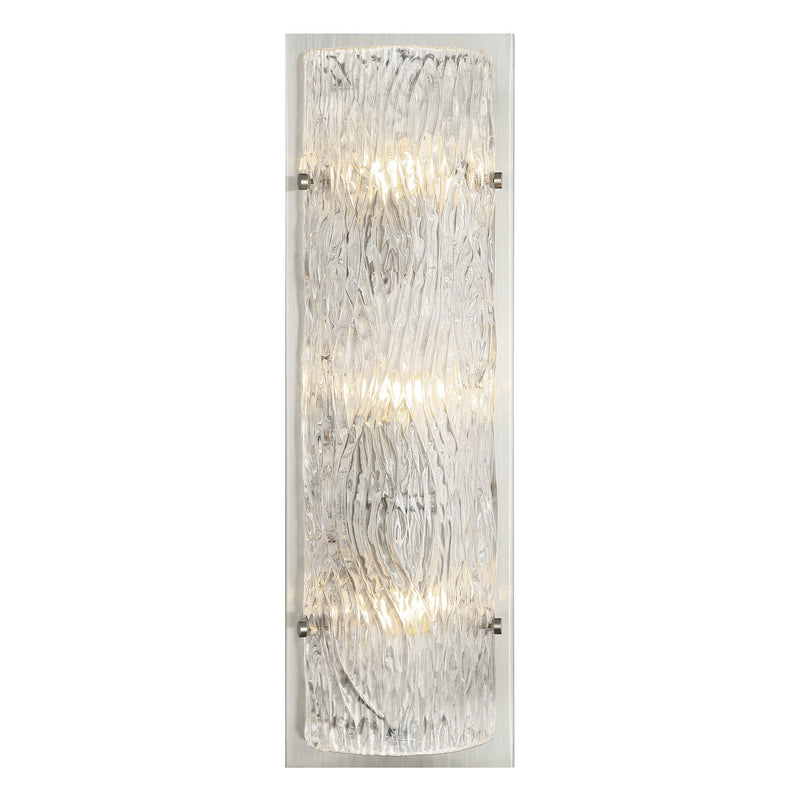 Varaluz 376W03BN Three Light Wall Sconce, Brushed Nickel