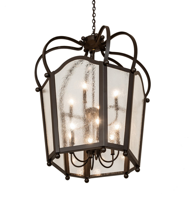Meyda Tiffany 252123 Ten Light Pendant, Oil Rubbed Bronze