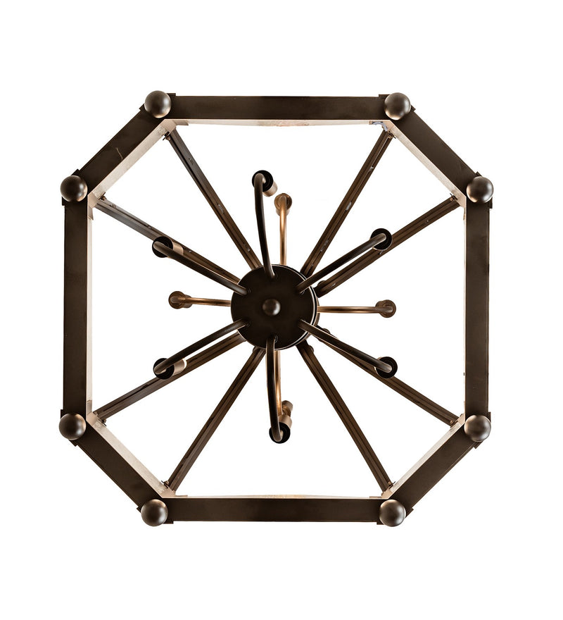 Meyda Tiffany 252123 Ten Light Pendant, Oil Rubbed Bronze