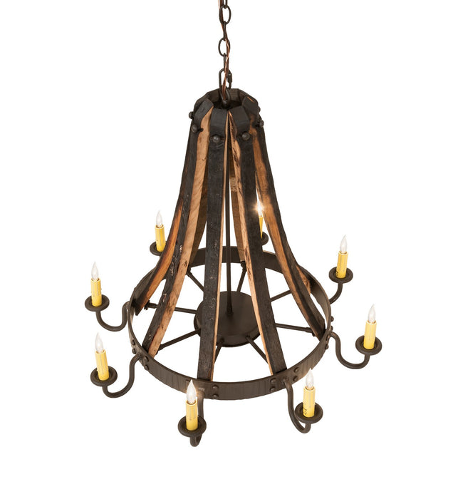 Meyda Tiffany 253258 Eight Light Chandelier, Oil Rubbed Bronze