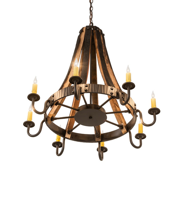 Meyda Tiffany 253258 Eight Light Chandelier, Oil Rubbed Bronze