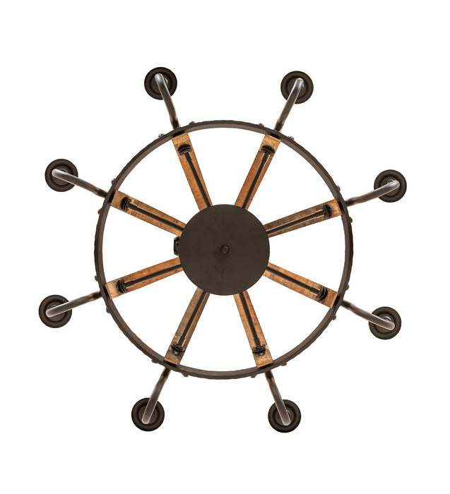 Meyda Tiffany 253258 Eight Light Chandelier, Oil Rubbed Bronze