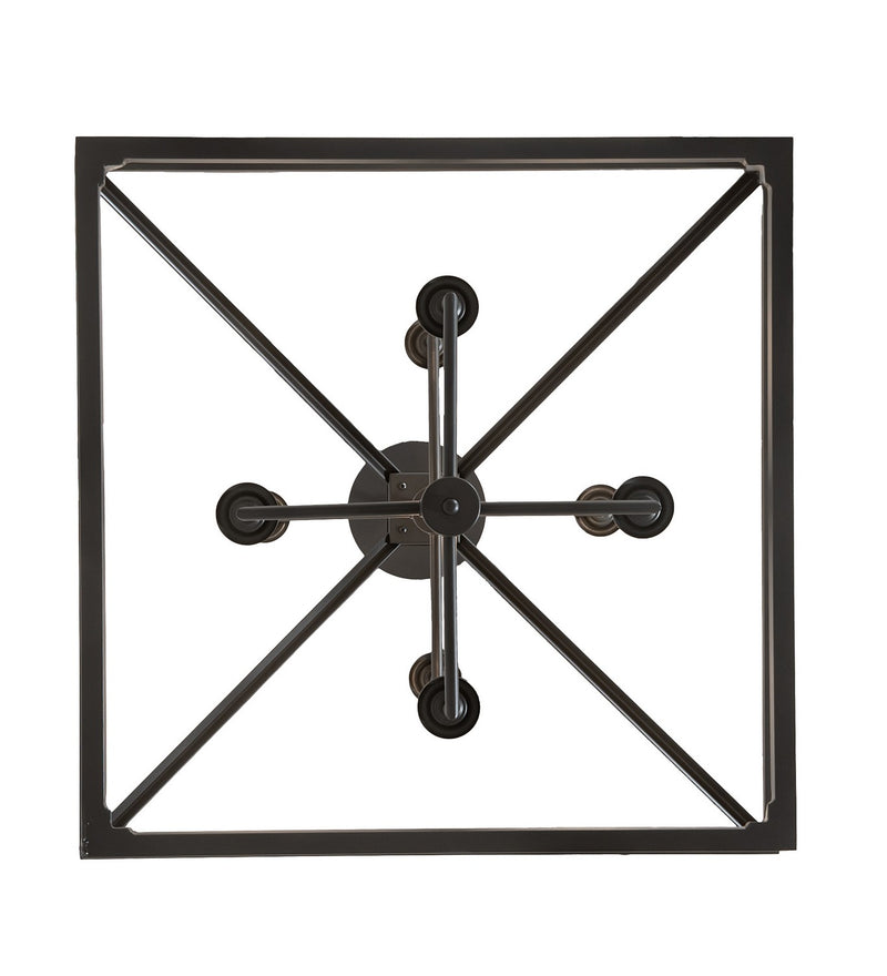 Meyda Tiffany 256752 Eight Light Pendant, Flat Black