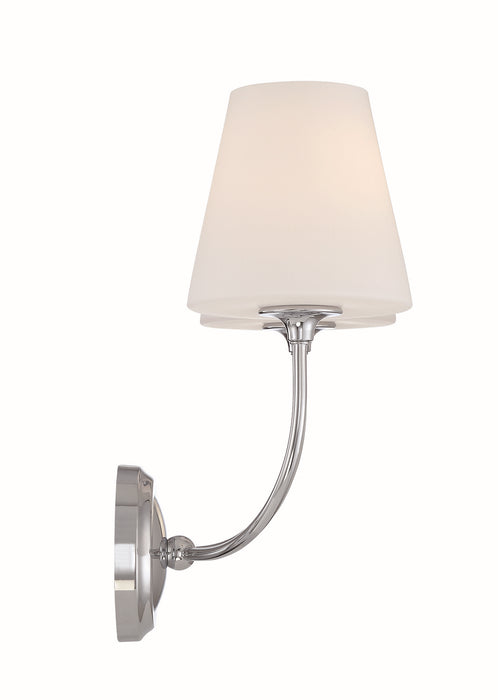 Crystorama 2442-OP-CH Two Light Wall Sconce, Polished Chrome
