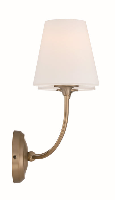 Crystorama 2442-OP-VG Two Light Wall Sconce, Vibrant Gold