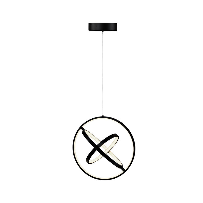 Artcraft AC6691BK LED Pendant, Semi Gloss Black