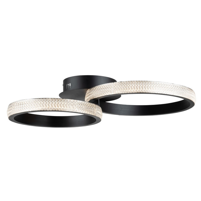 Artcraft AC6714BK LED Flush Mount, Matte Black