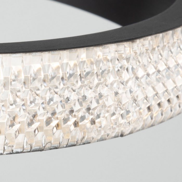 Artcraft AC6714BK LED Flush Mount, Matte Black