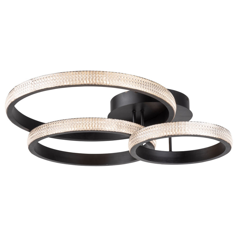 Artcraft AC6715BK LED Flush Mount, Matte Black