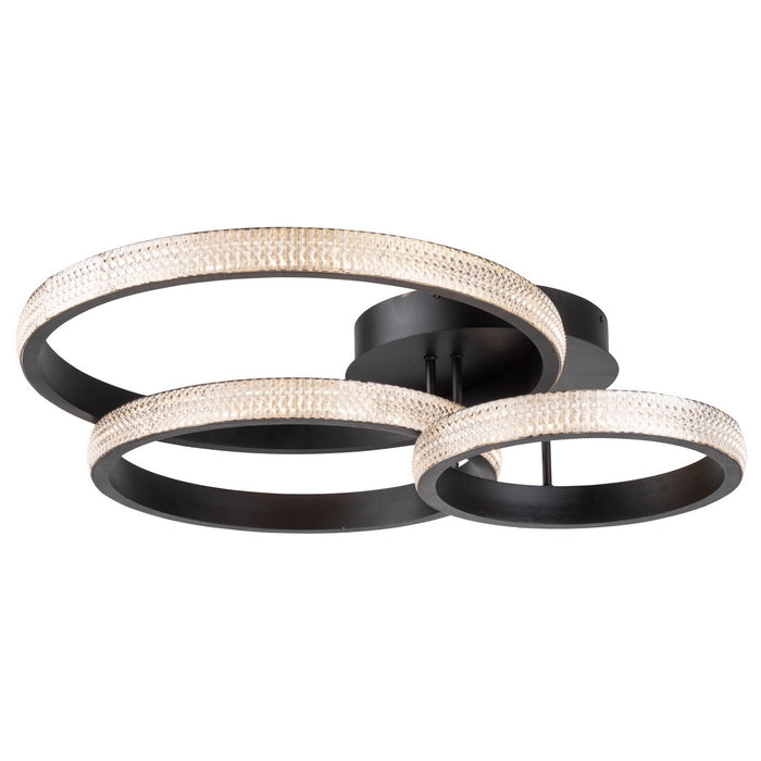 Artcraft AC6715BK LED Flush Mount, Matte Black