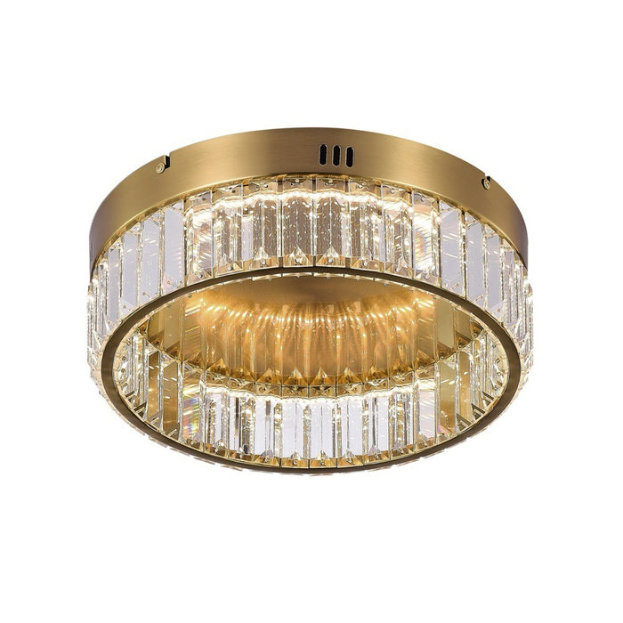 Artcraft AC6724BB LED Flush Mount, Brushed Brass