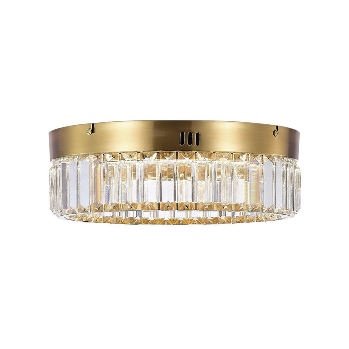 Artcraft AC6724BB LED Flush Mount, Brushed Brass