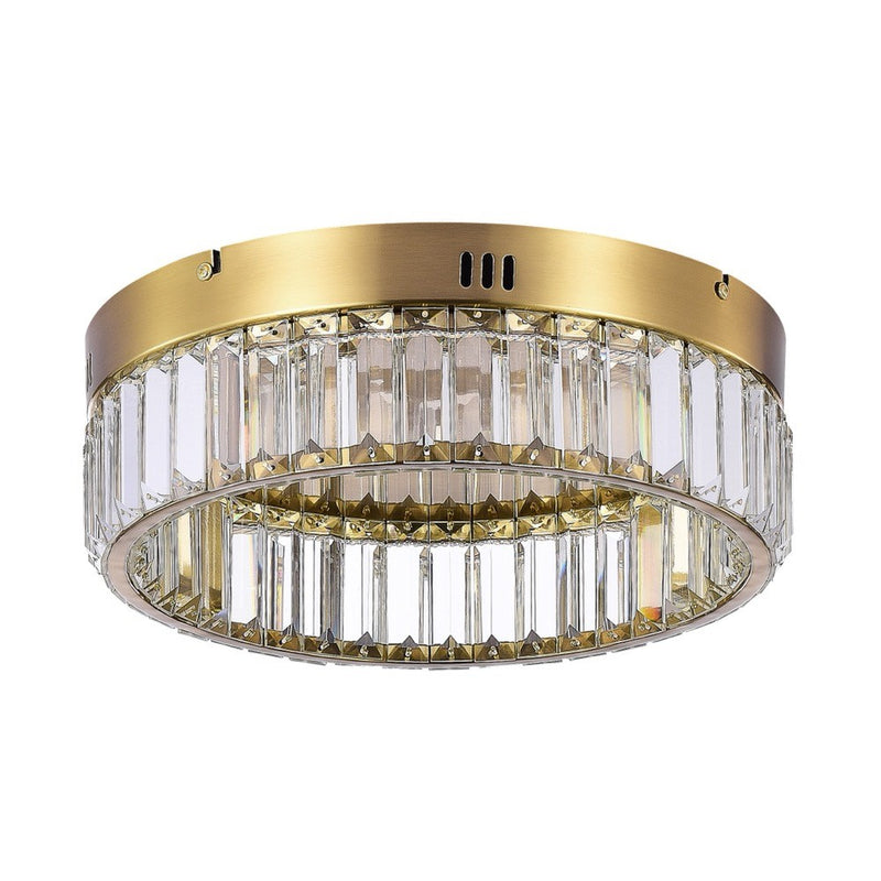 Artcraft AC6724BB LED Flush Mount, Brushed Brass