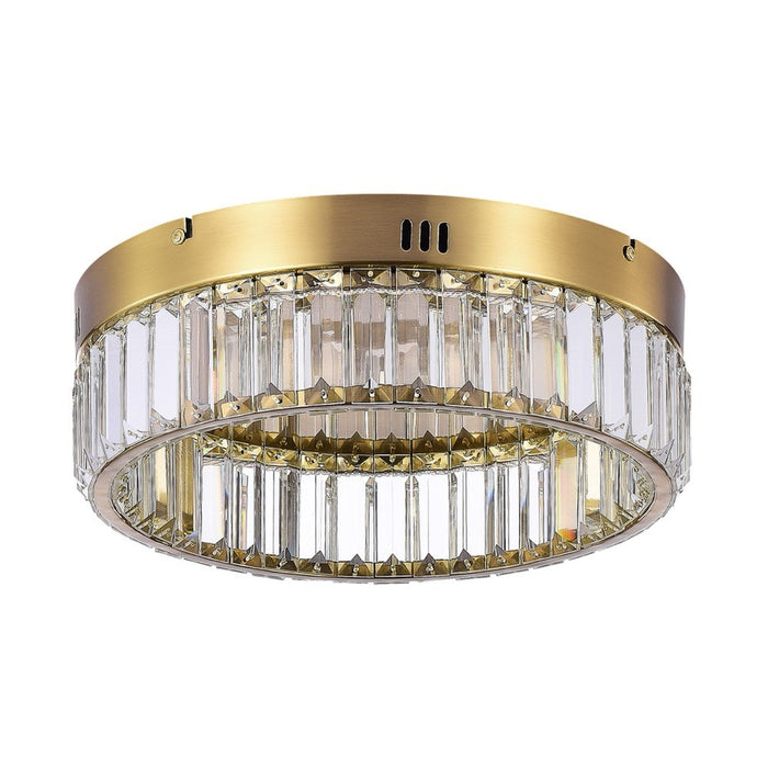 Artcraft AC6724BB LED Flush Mount, Brushed Brass