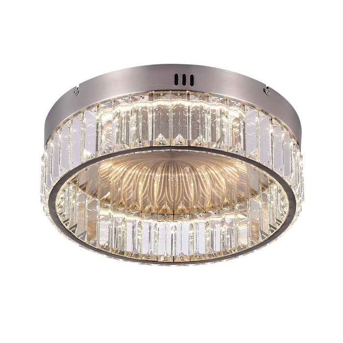 Artcraft AC6724SN LED Flush Mount, Satin Nickel