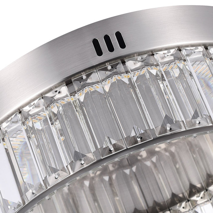 Artcraft AC6724SN LED Flush Mount, Satin Nickel