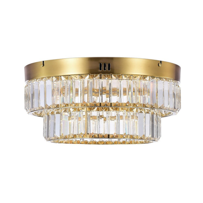 Artcraft AC6725BB LED Flush Mount, Brushed Brass