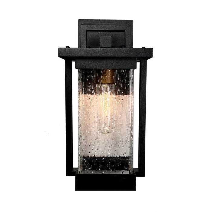 Artcraft AC8021BK One Light Outdoor Wall Sconce, Matte Black