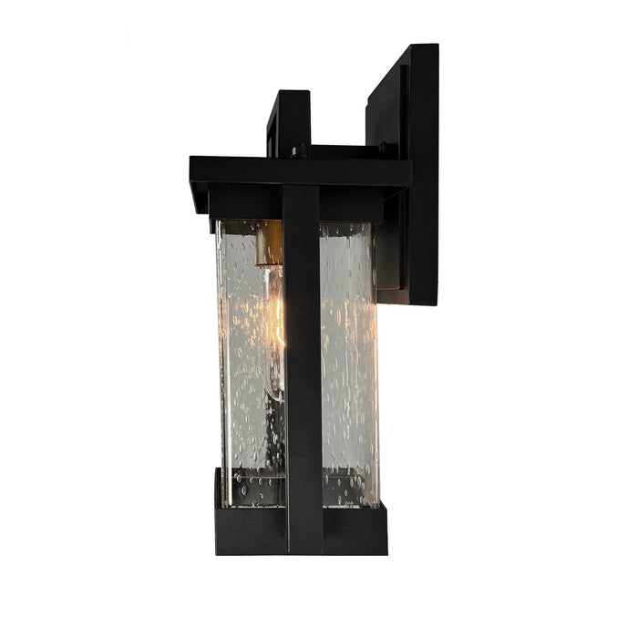 Artcraft AC8021BK One Light Outdoor Wall Sconce, Matte Black