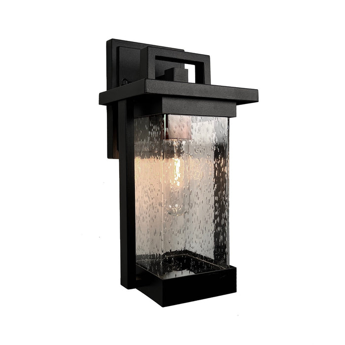 Artcraft AC8021BK One Light Outdoor Wall Sconce, Matte Black