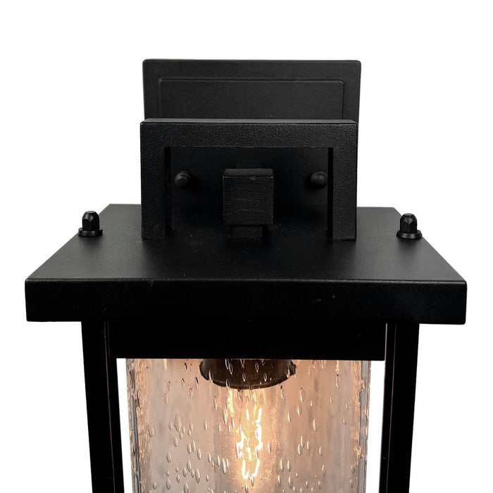 Artcraft AC8021BK One Light Outdoor Wall Sconce, Matte Black
