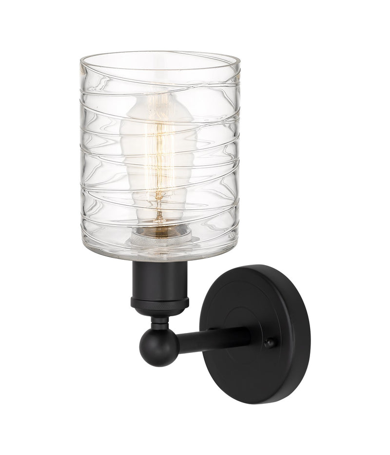 Innovations 616-1W-BK-G1113 One Light Wall Sconce, Matte Black