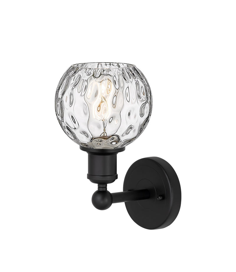 Innovations 616-1W-BK-G1215-6 One Light Wall Sconce, Matte Black