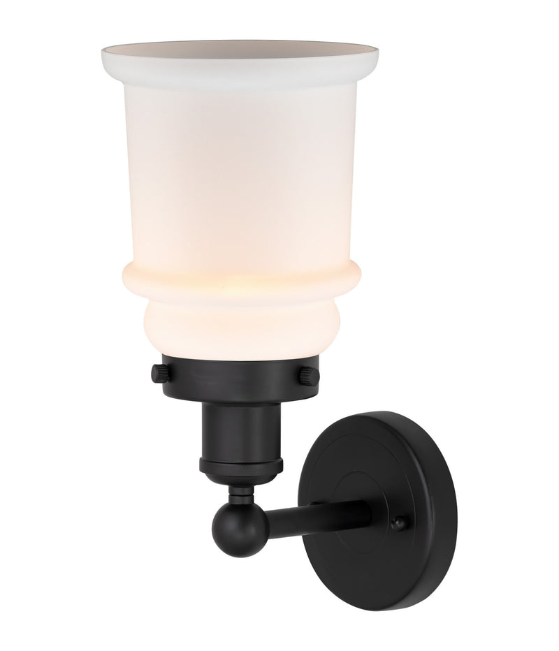 Innovations 616-1W-BK-G181 One Light Wall Sconce, Matte Black