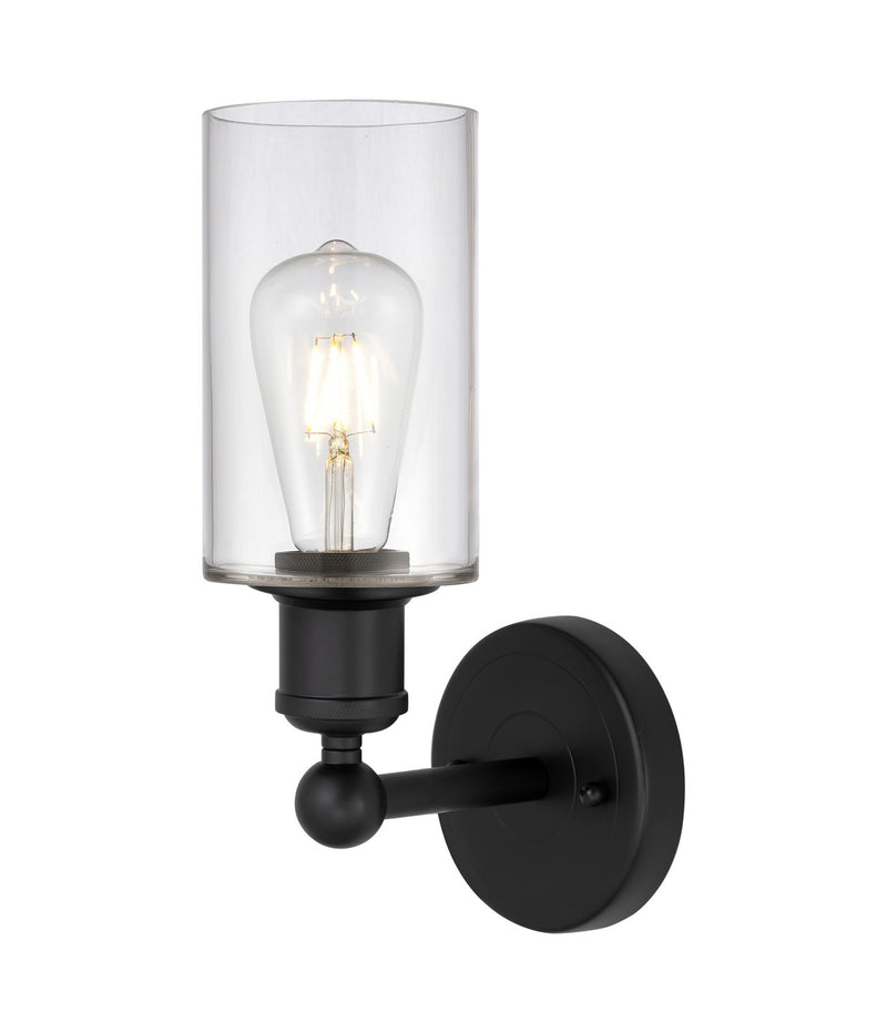 Innovations 616-1W-BK-G802 One Light Wall Sconce, Matte Black