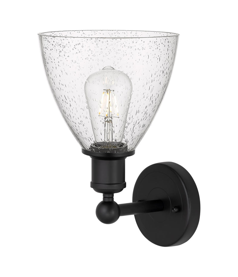 Innovations 616-1W-BK-GBD-754 One Light Wall Sconce, Matte Black