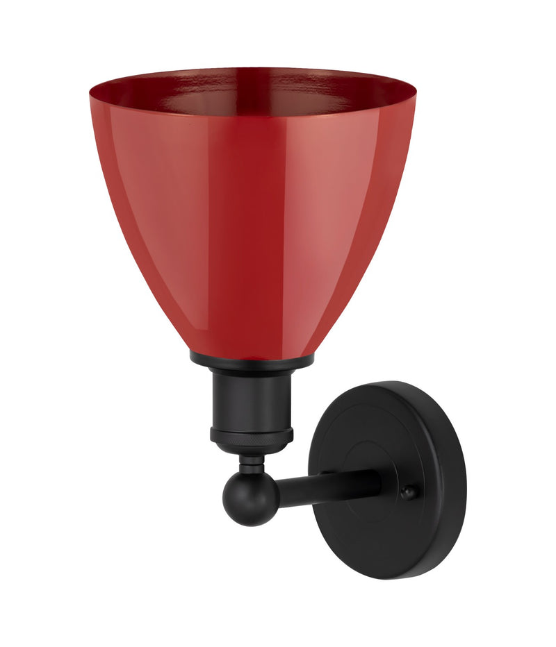 Innovations 616-1W-BK-MBD-75-RD One Light Wall Sconce, Matte Black