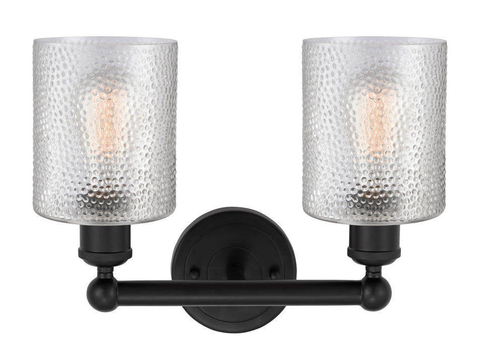 Innovations 616-2W-BK-G112 Two Light Bath Vanity, Matte Black