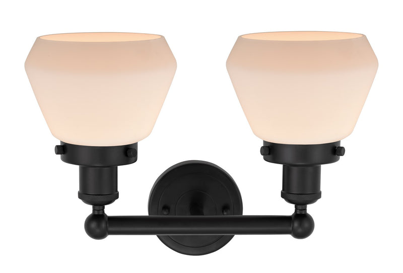 Innovations 616-2W-BK-G171 Two Light Bath Vanity, Matte Black