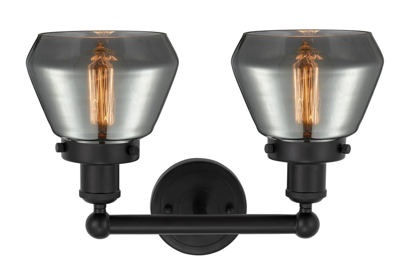 Innovations 616-2W-BK-G173 Two Light Bath Vanity, Matte Black