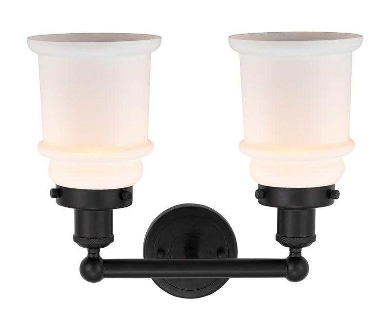 Innovations 616-2W-BK-G181 Two Light Bath Vanity, Matte Black