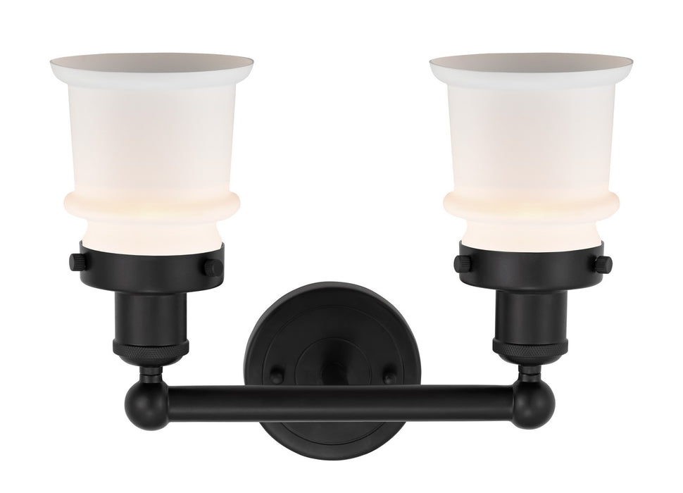 Innovations 616-2W-BK-G181S Two Light Bath Vanity, Matte Black