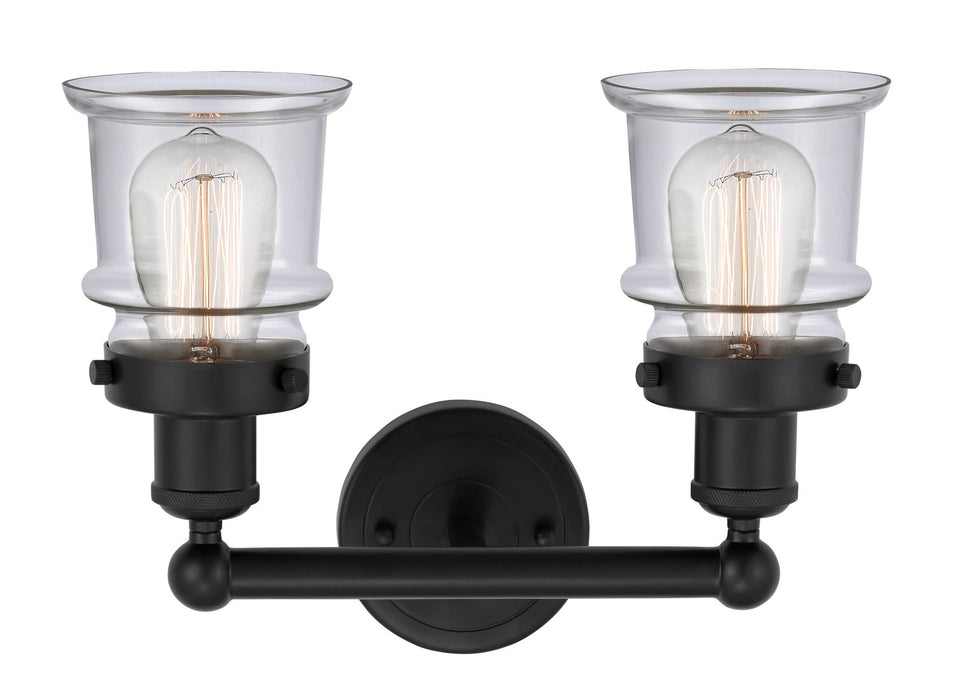 Innovations 616-2W-BK-G182S Two Light Bath Vanity, Matte Black