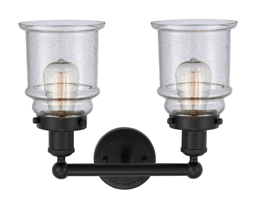 Innovations 616-2W-BK-G184 Two Light Bath Vanity, Matte Black