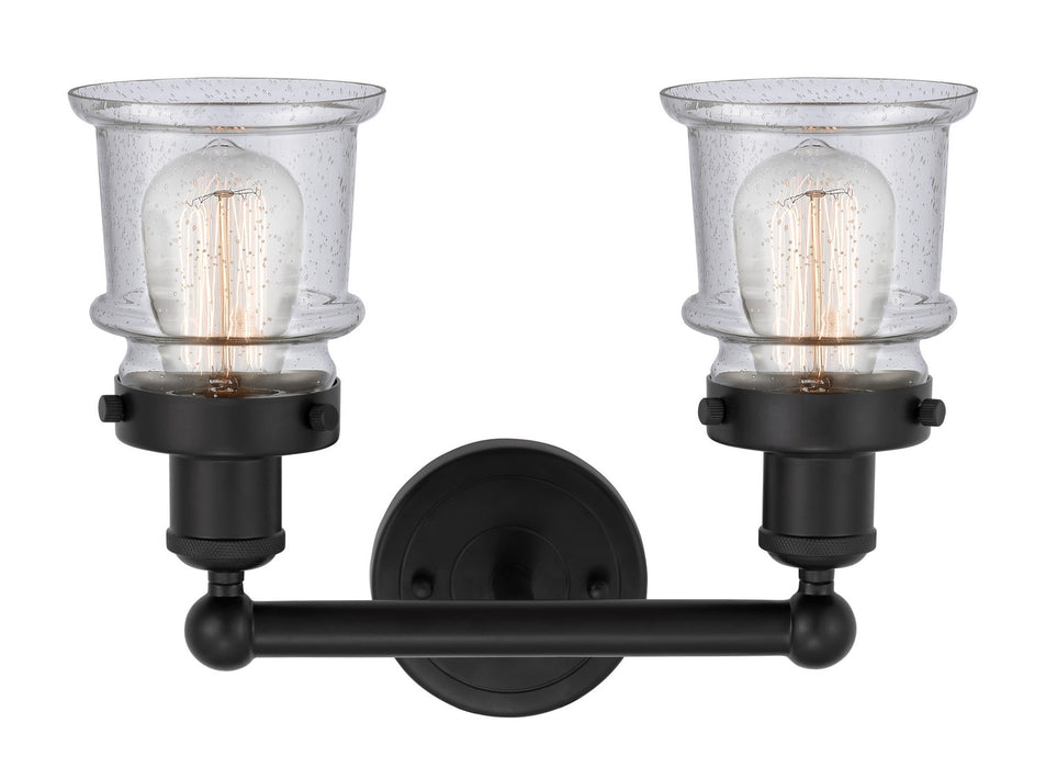 Innovations 616-2W-BK-G184S Two Light Bath Vanity, Matte Black