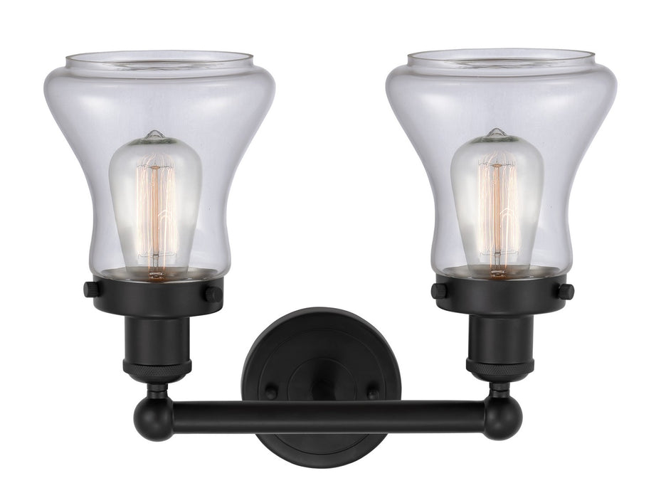 Innovations 616-2W-BK-G192 Two Light Bath Vanity, Matte Black