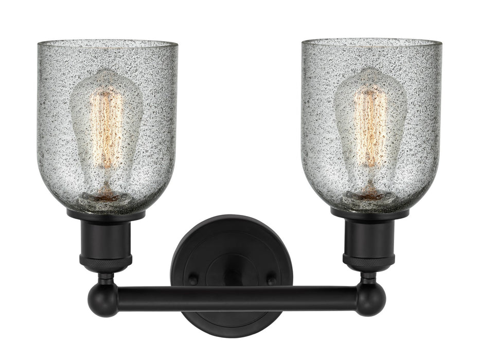 Innovations 616-2W-BK-G257 Two Light Bath Vanity, Matte Black