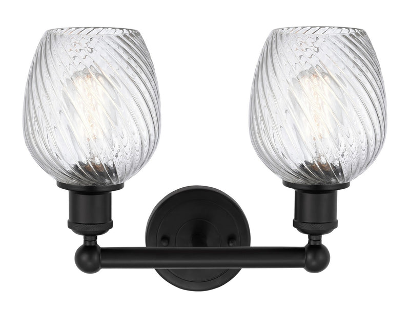Innovations 616-2W-BK-G292 Two Light Bath Vanity, Matte Black