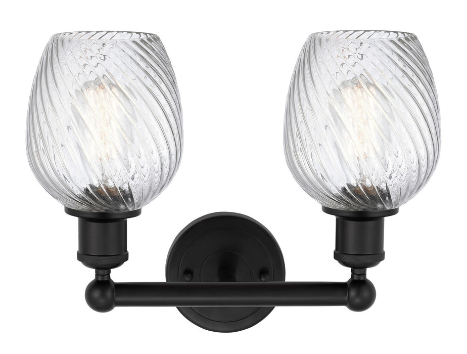 Innovations 616-2W-BK-G292 Two Light Bath Vanity, Matte Black