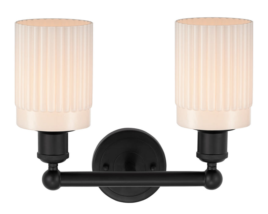 Innovations 616-2W-BK-G341 Two Light Bath Vanity, Matte Black