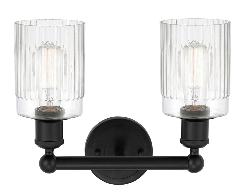 Innovations 616-2W-BK-G342 Two Light Bath Vanity, Matte Black
