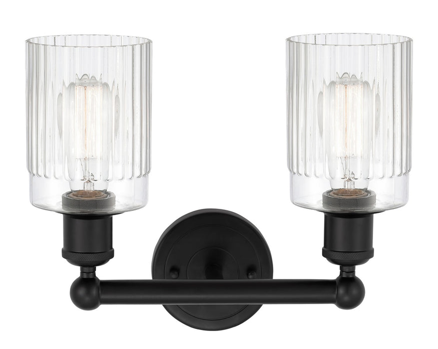 Innovations 616-2W-BK-G342 Two Light Bath Vanity, Matte Black