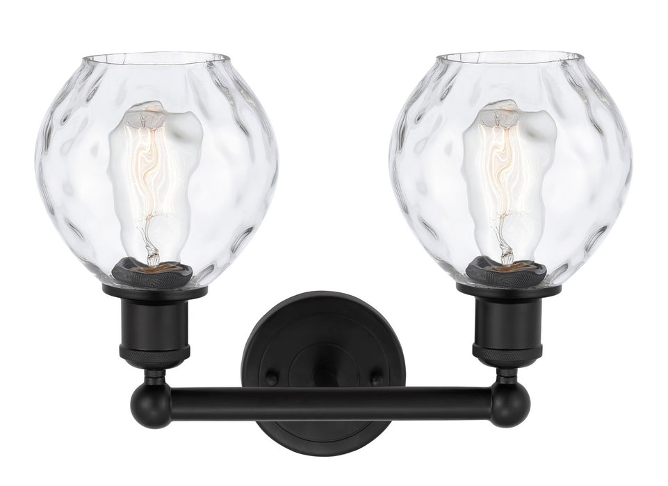 Innovations 616-2W-BK-G362 Two Light Bath Vanity, Matte Black