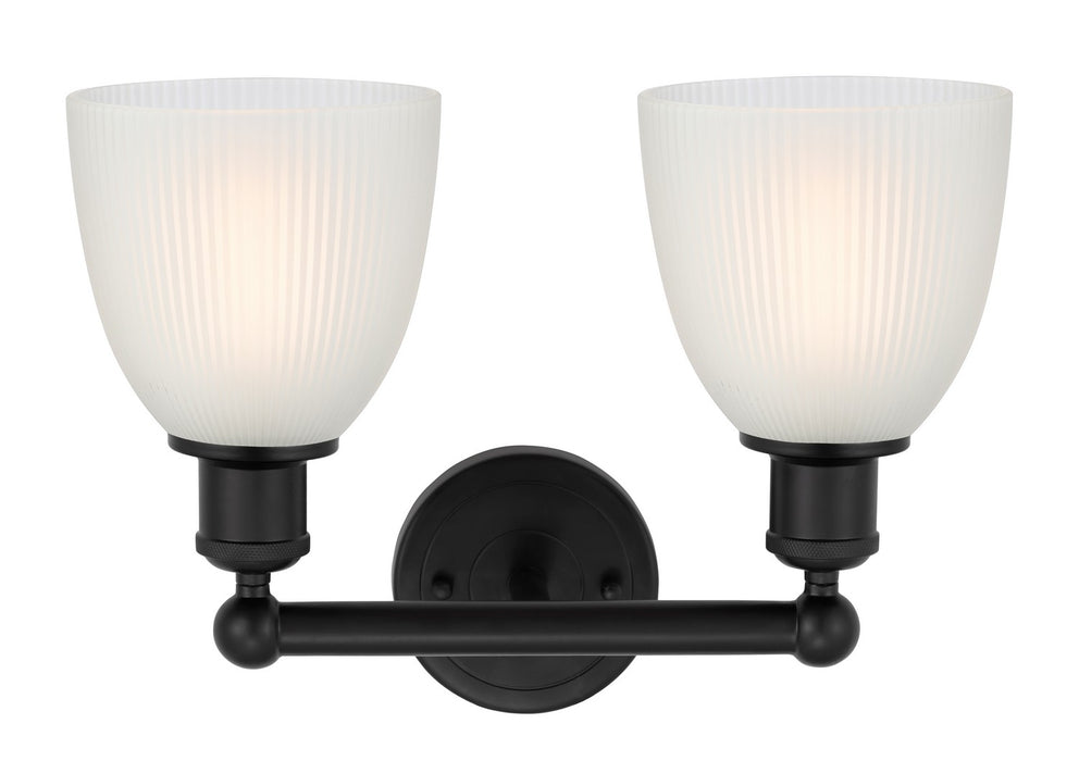 Innovations 616-2W-BK-G381 Two Light Bath Vanity, Matte Black
